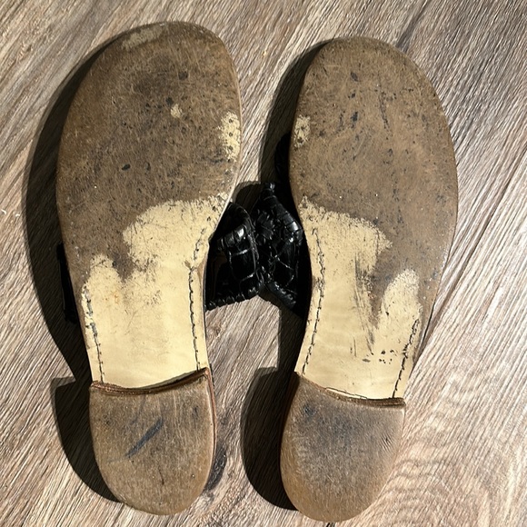 Jack Rogers Black Sandals Size 9 - Picture 3 of 3